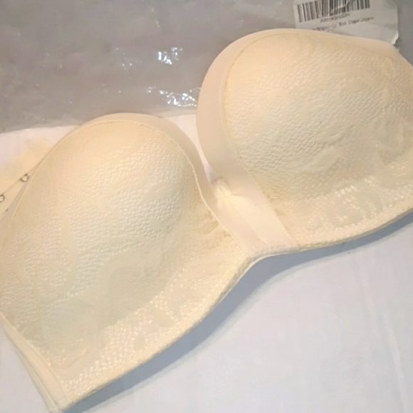 New Nice Strapless Molded Push-Up Bra & Extender - Picture 6 of 16